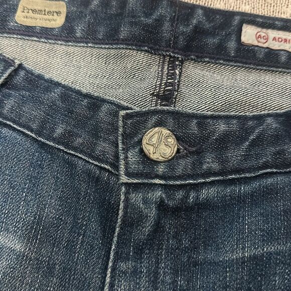 AG Adriano Goldschmied The Premiere Skinny Straight Jeans 32 32R NWT DEADSTOCK - Picture 5 of 16